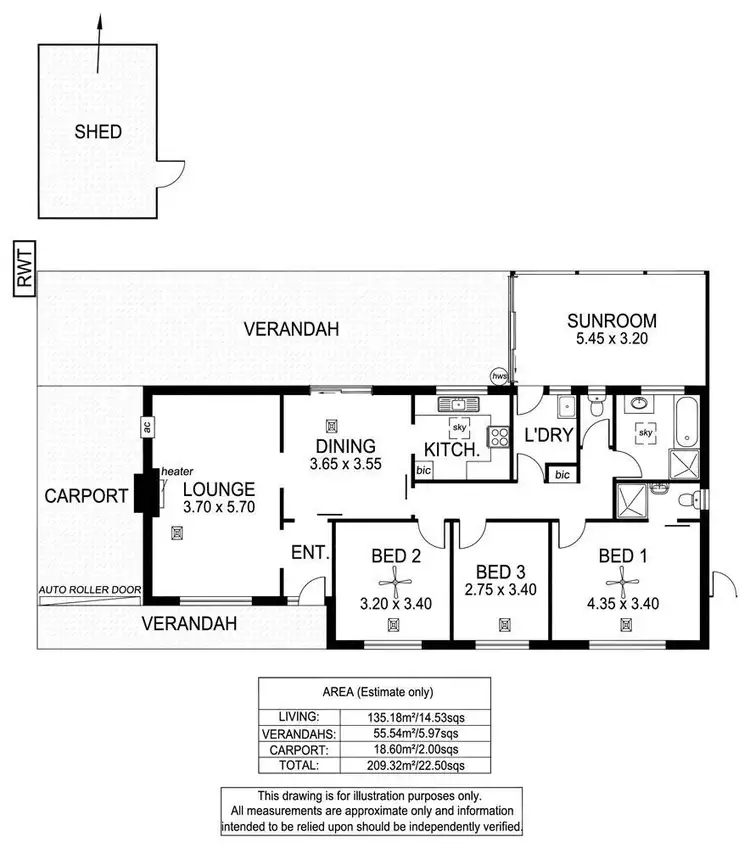 Floorplan of Homely house listing, 11 Parslow Road, Marion SA 5043