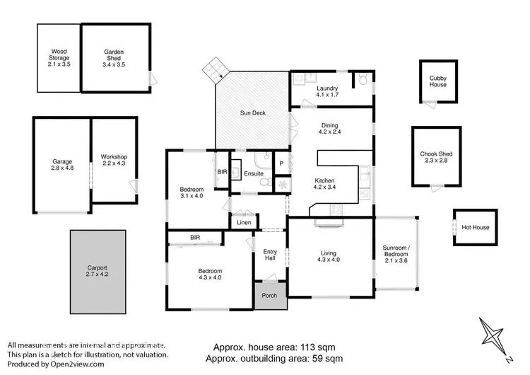 Floorplan of Homely house listing, 1 Walton Street, Huonville TAS 7109