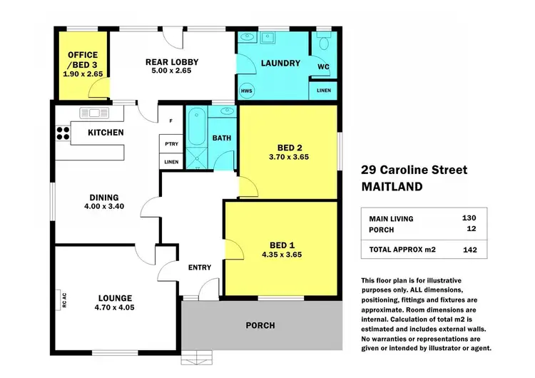 Floorplan of Homely house listing, 29 Caroline Street, Maitland SA 5573