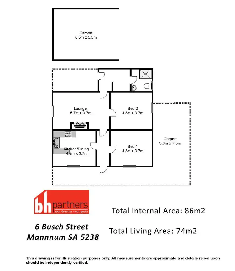 Floorplan of Homely house listing, 6 Busch Street, Mannum SA 5238
