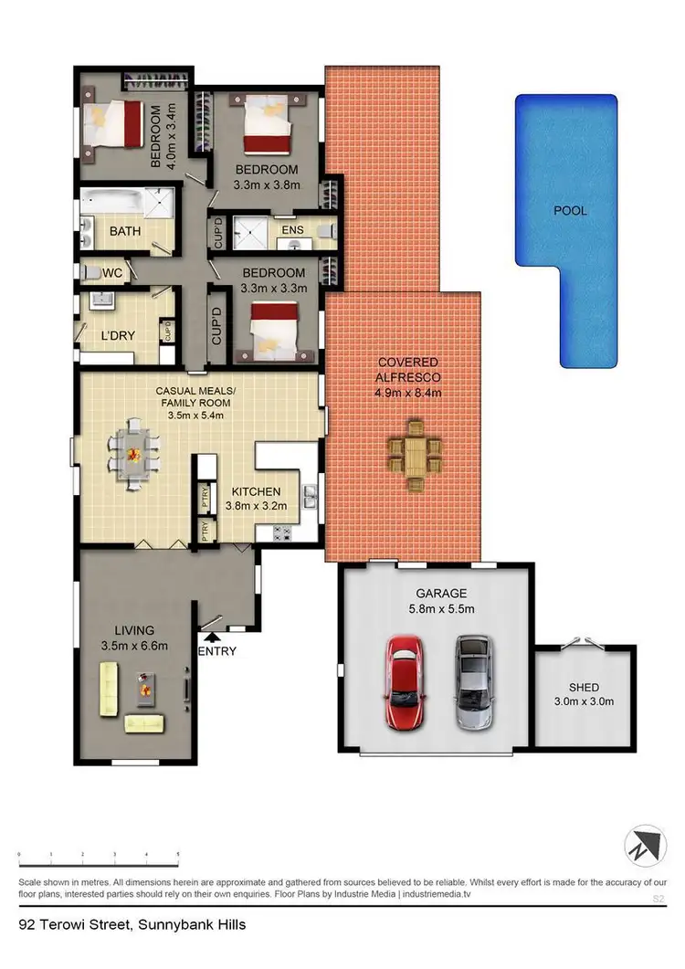 Floorplan of Homely house listing, 92 Terowi Street, Sunnybank Hills QLD 4109