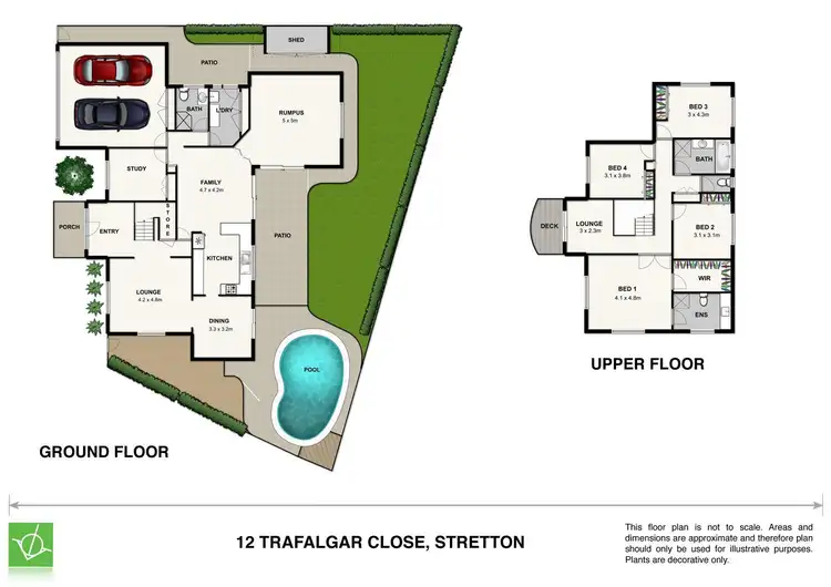 Floorplan of Homely house listing, 12 Trafalgar Close, Stretton QLD 4116