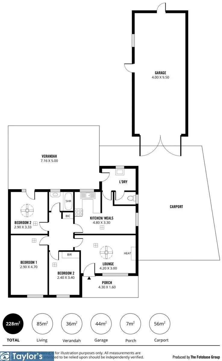 Floorplan of Homely house listing, 46 Butterfield Road, Elizabeth Park SA 5113