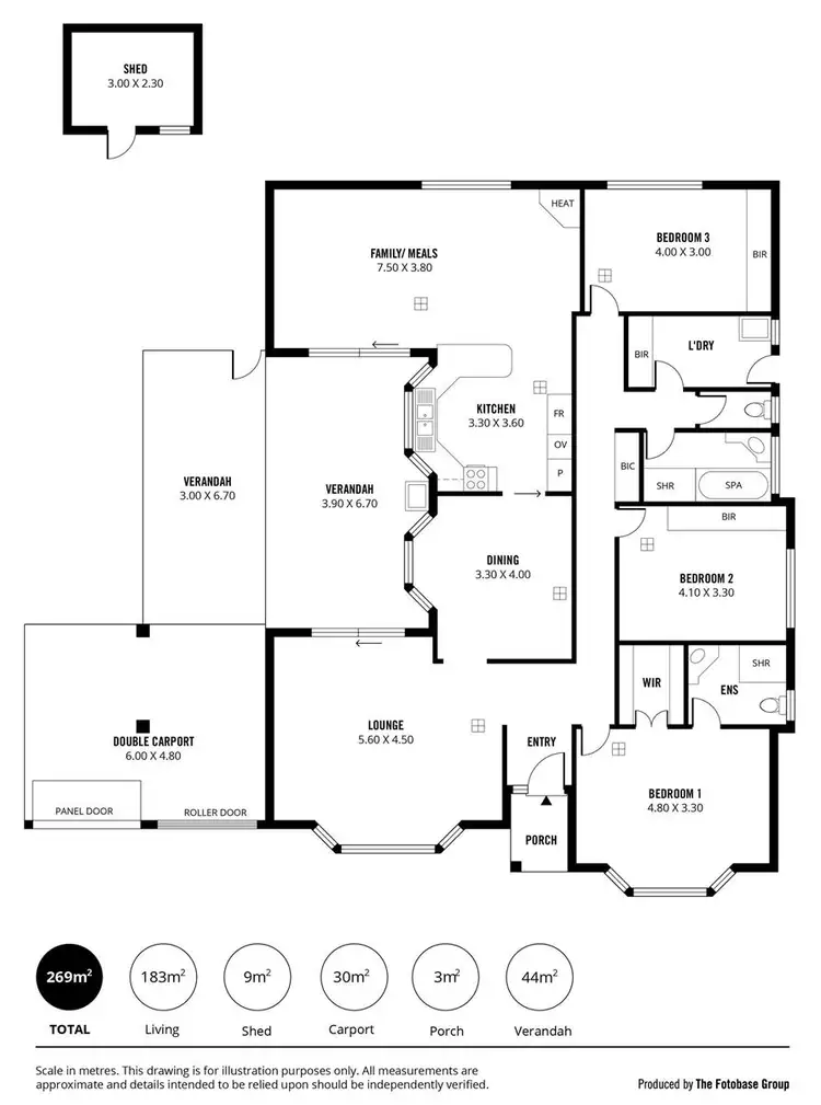 Floorplan of Homely house listing, 10 John Renwick Place, Modbury Heights SA 5092