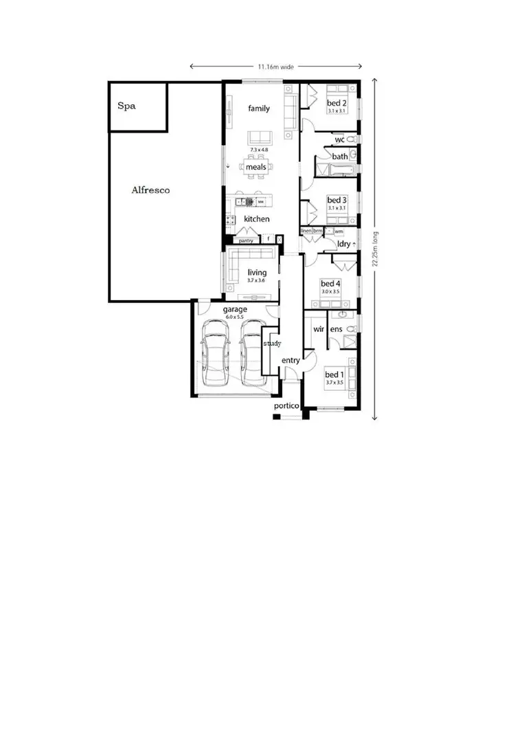 Floorplan of Homely house listing, 3 Bugden Street, Wodonga VIC 3690