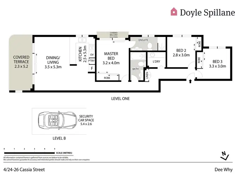 Floorplan of Homely unit listing, 4/24-26 Cassia Street, Dee Why NSW 2099