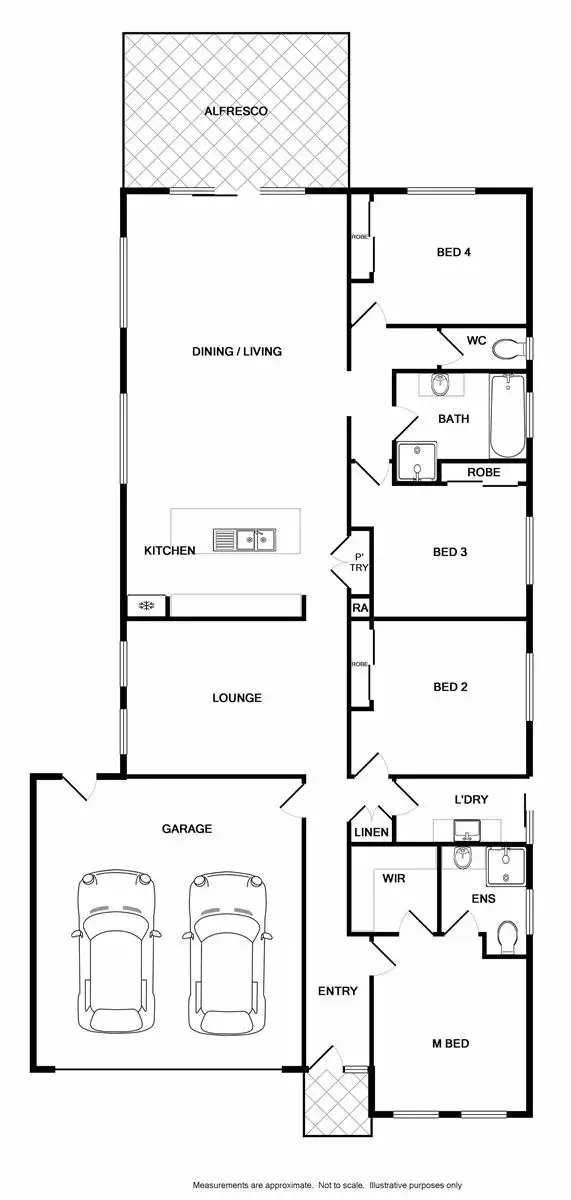 Floorplan of Homely house listing, 40 Derwent Way, West Wodonga VIC 3690