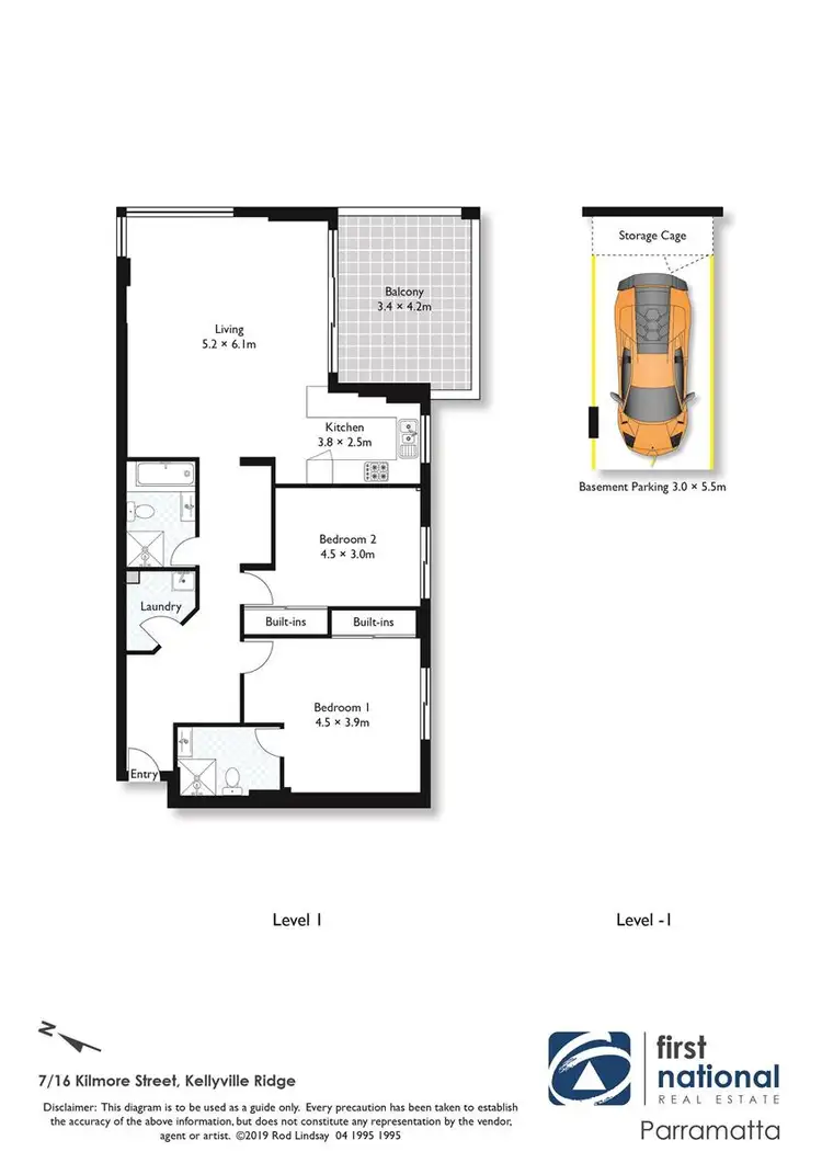 Floorplan of Homely apartment listing, 7/16 Kilmore Street, Kellyville Ridge NSW 2155