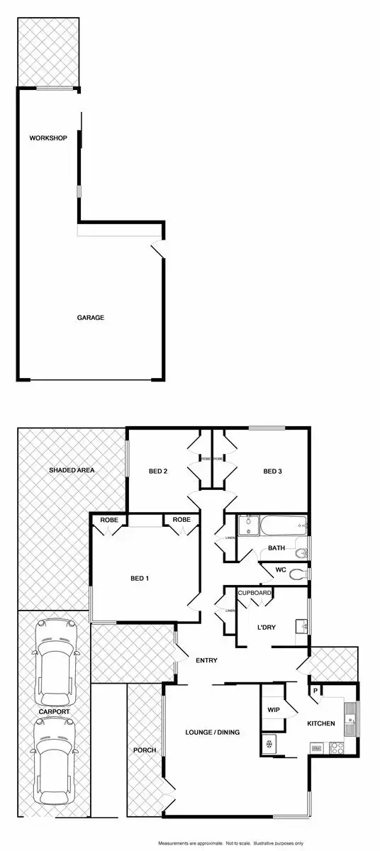 Floorplan of Homely house listing, 49 Awburn Street, Wodonga VIC 3690