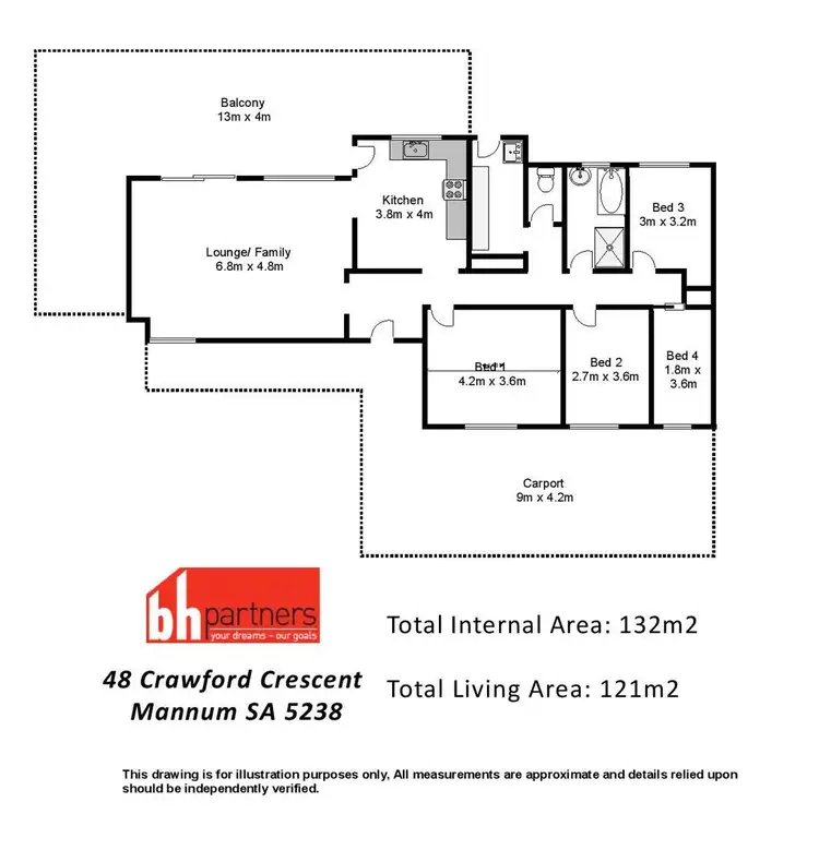 Floorplan of Homely house listing, 48 Crawford Crescent, Mannum SA 5238