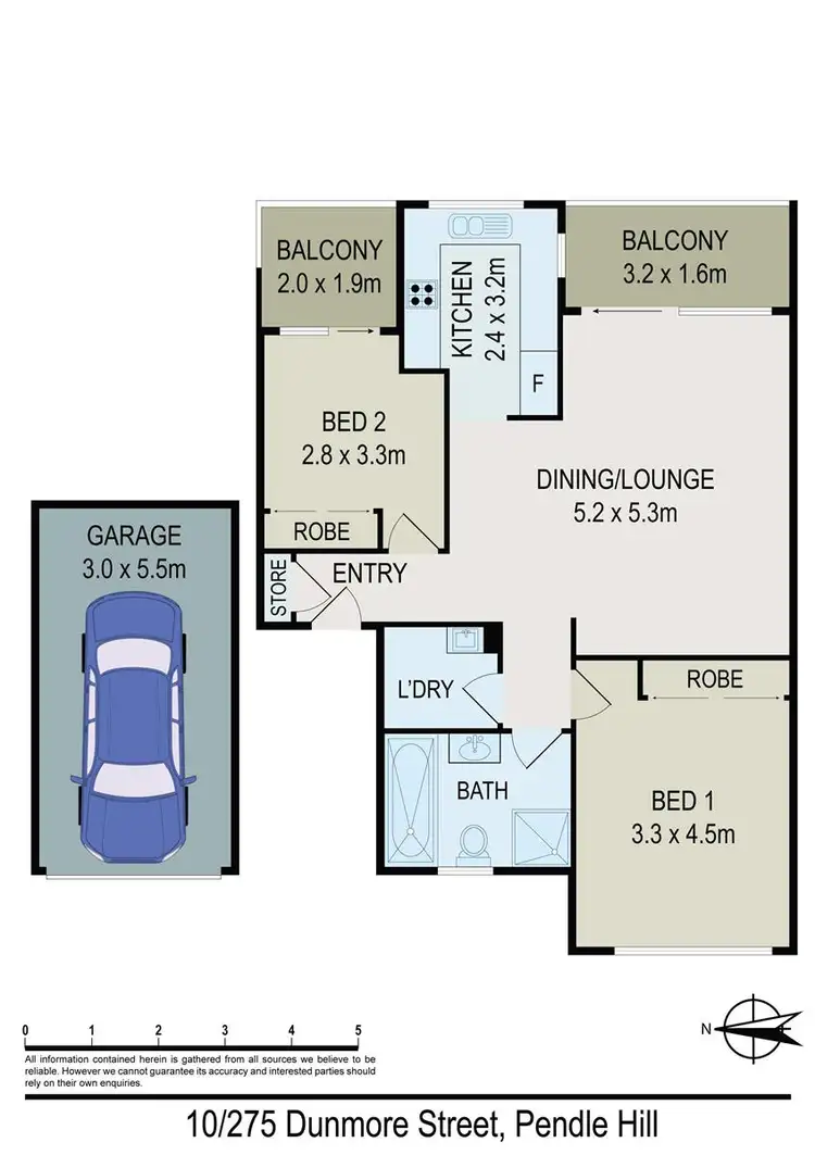 Floorplan of Homely apartment listing, 10/275-277 Dunmore Street, Pendle Hill NSW 2145