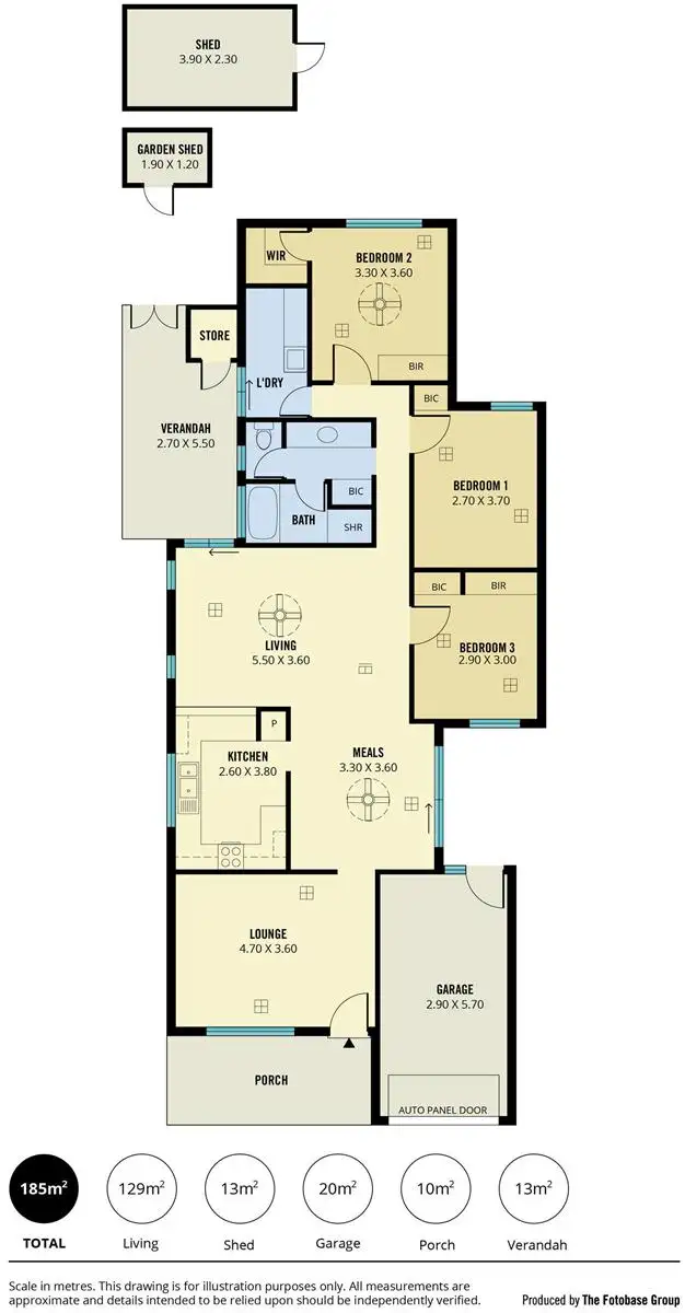 Floorplan of Homely house listing, 8 Howell Place, Wynn Vale SA 5127