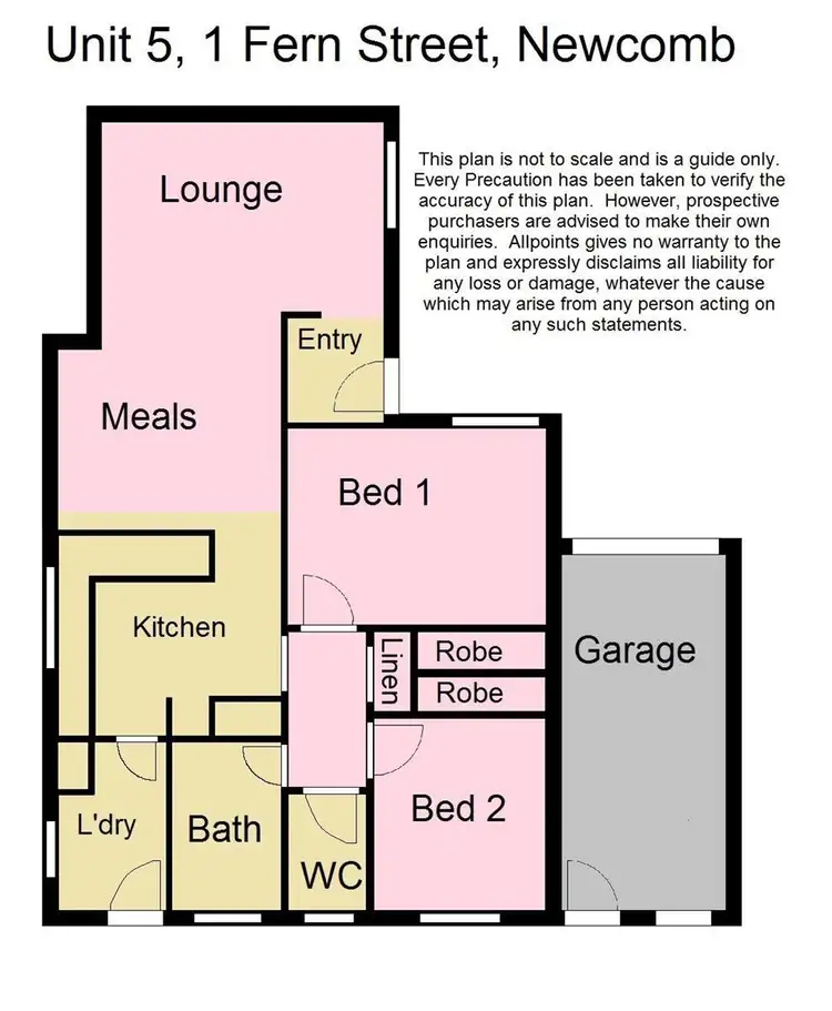 Floorplan of Homely unit listing, 5/1 Fern Street, Newcomb VIC 3219