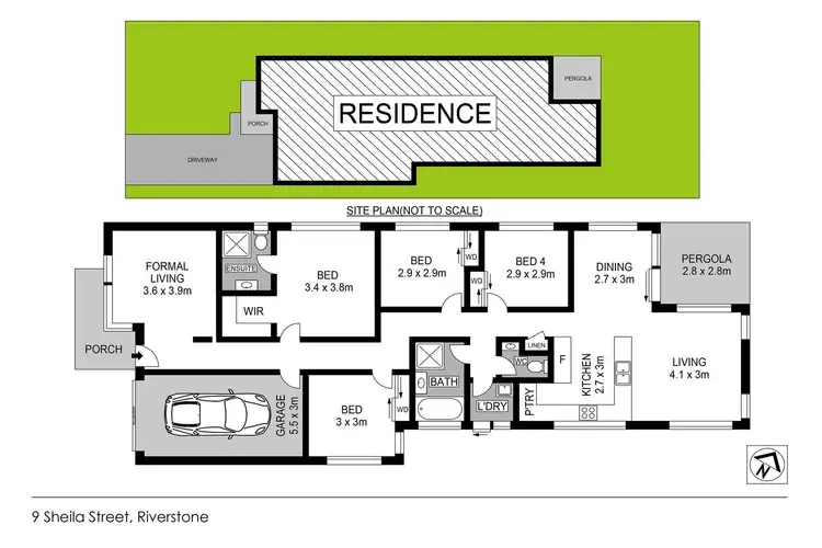 Floorplan of Homely house listing, 9 Sheila Street, Riverstone NSW 2765