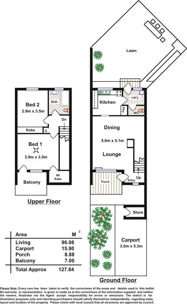Floorplan of Homely unit listing, 9/16 Finniss Street, Marion SA 5043