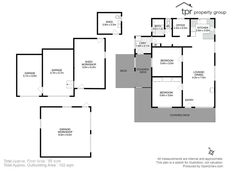 Floorplan of Homely house listing, 9 Cruttenden Street, Buckland TAS 7190