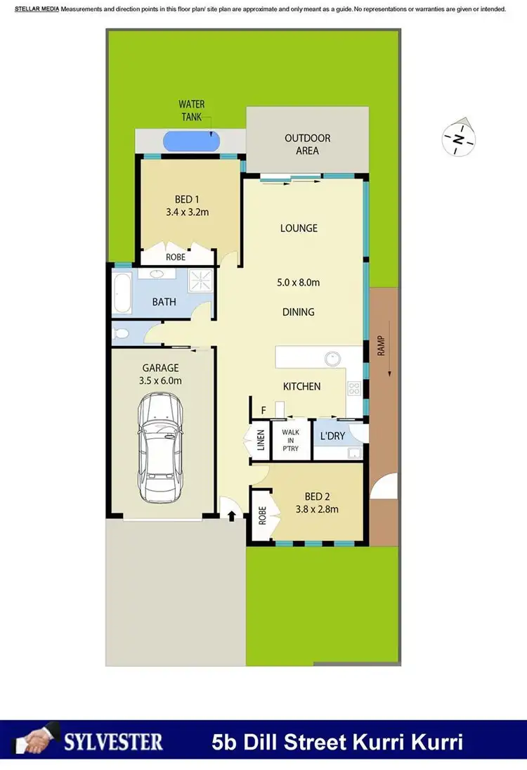 Floorplan of Homely apartment listing, 2/5A Dill  Street, Kurri Kurri NSW 2327