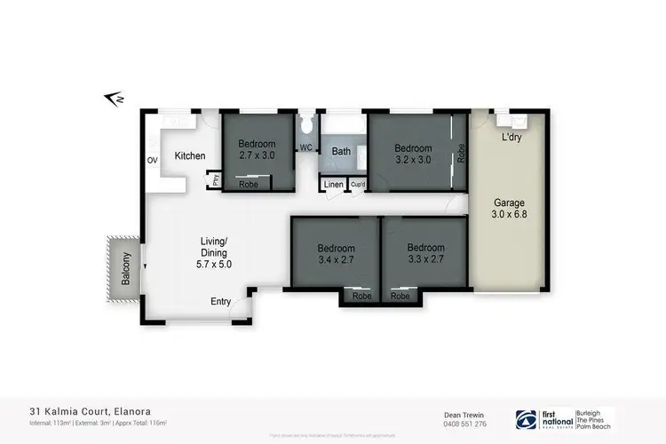 Floorplan of Homely house listing, 31 Kalmia Court, Elanora QLD 4221