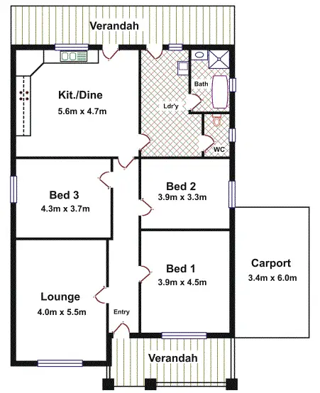 Floorplan of Homely house listing, 73 George Street, Thebarton SA 5031