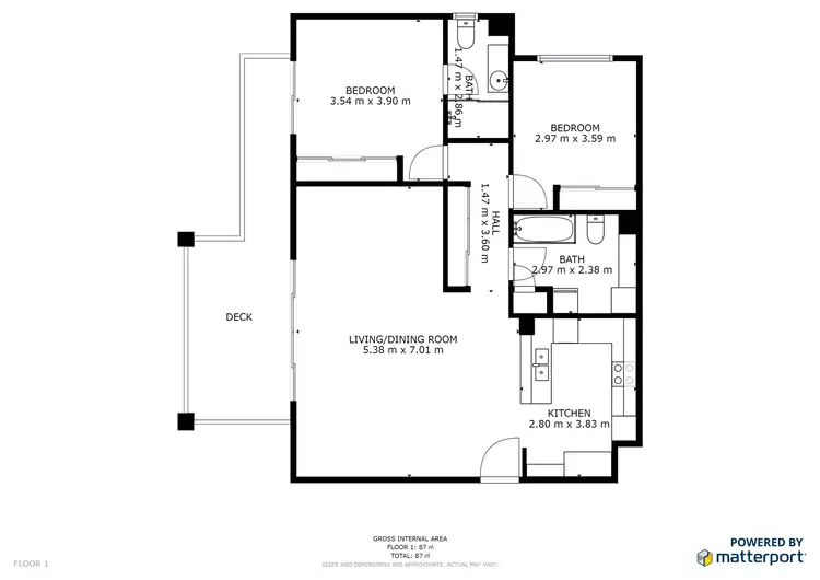 Floorplan of Homely apartment listing, 20/2489-2497 Gold Coast Highway, Mermaid Beach QLD 4218