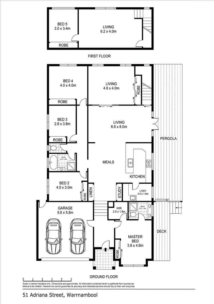 Floorplan of Homely house listing, 51 Adriana Crescent, Warrnambool VIC 3280