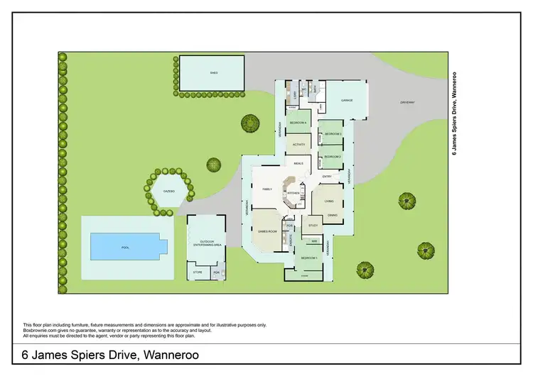 Floorplan of Homely house listing, 6 James Spiers Drive, Wanneroo WA 6065