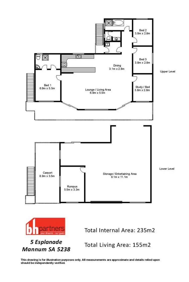 Floorplan of Homely house listing, 5 Esplanade, Mannum SA 5238