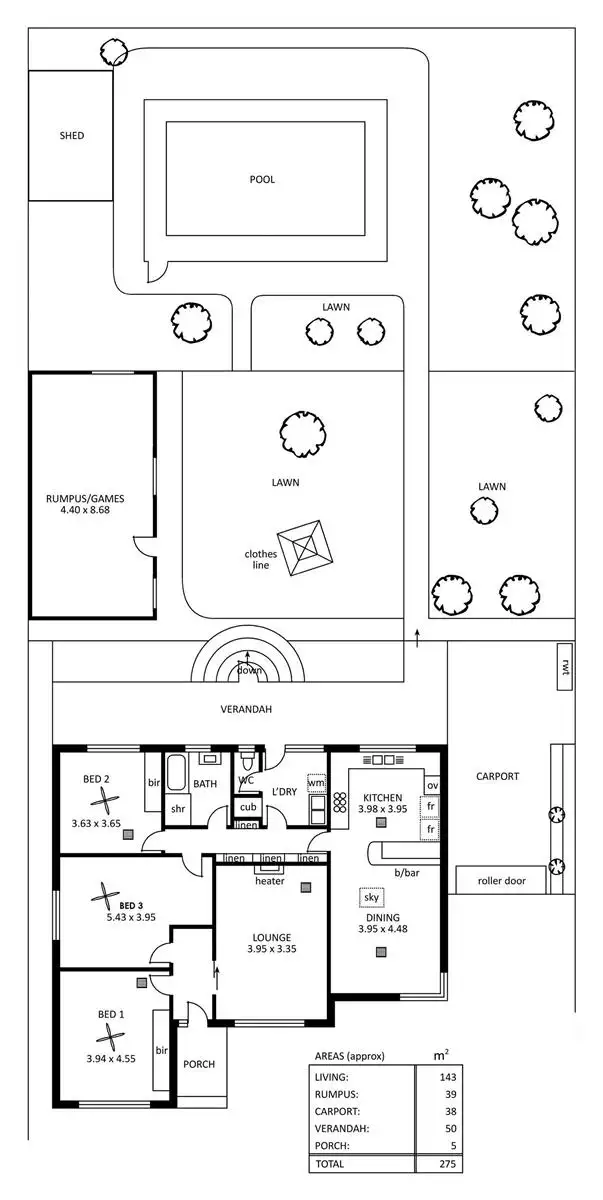 Floorplan of Homely house listing, 15 Prince Avenue, Blair Athol SA 5084