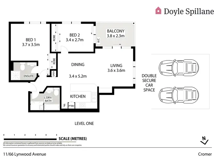 Floorplan of Homely unit listing, 11/66-70 Lynwood Avenue, Cromer NSW 2099