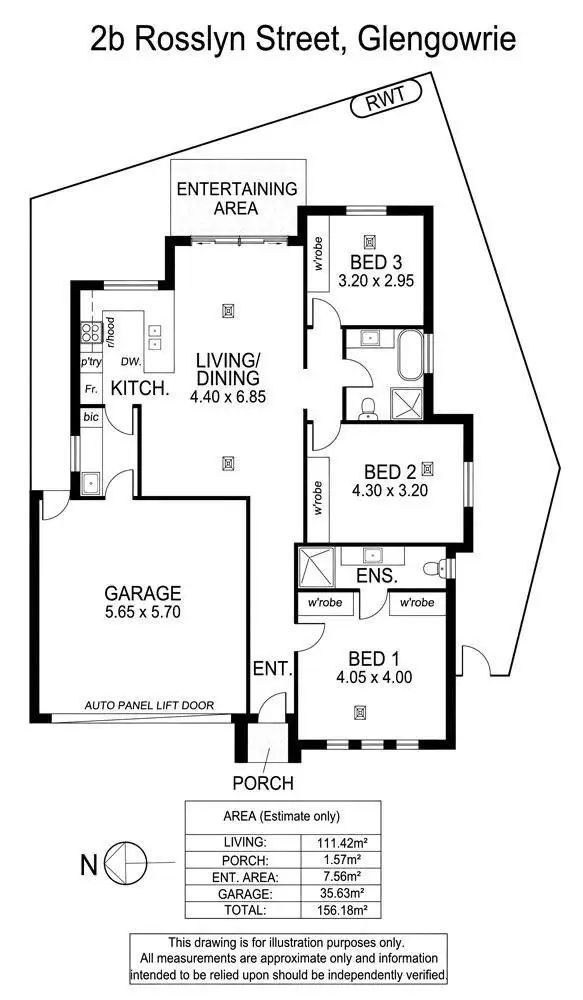 Floorplan of Homely house listing, 2B Rosslyn Street, Glengowrie SA 5044