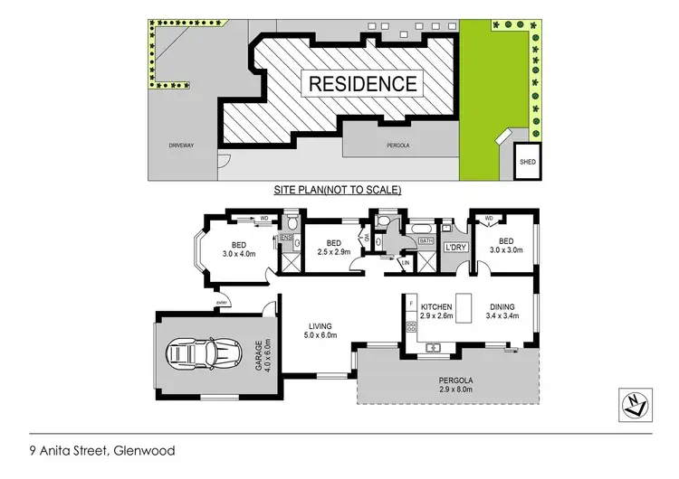 Floorplan of Homely house listing, 9 Anita Street, Glenwood NSW 2768
