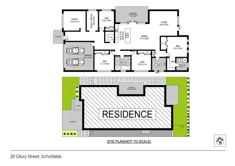 Floorplan of Homely house listing, 20 Glory Street, Schofields NSW 2762