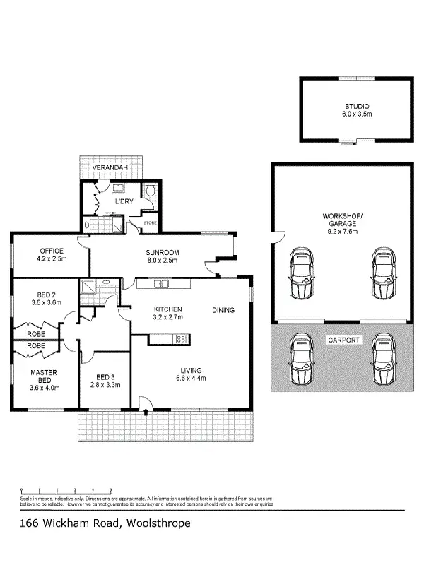 Floorplan of Homely house listing, 166 Wickham Road, Woolsthorpe VIC 3276