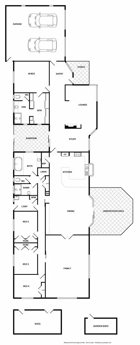 Floorplan of Homely house listing, 10 Willow Parade, Wodonga VIC 3690
