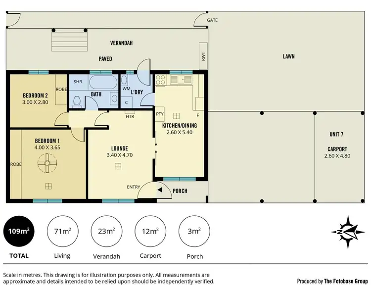 Floorplan of Homely unit listing, 7/23 LeCornu Street, Broadview SA 5083