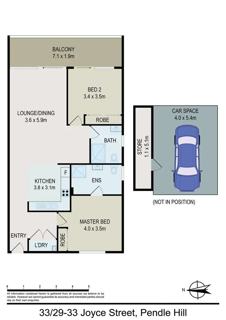 Floorplan of Homely apartment listing, 33/29-33 Joyce Street, Pendle Hill NSW 2145