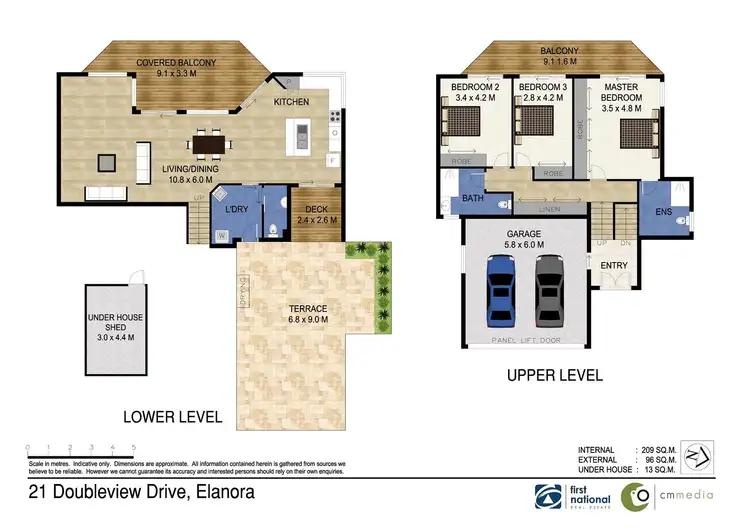 Floorplan of Homely house listing, 21 Doubleview Drive, Elanora QLD 4221