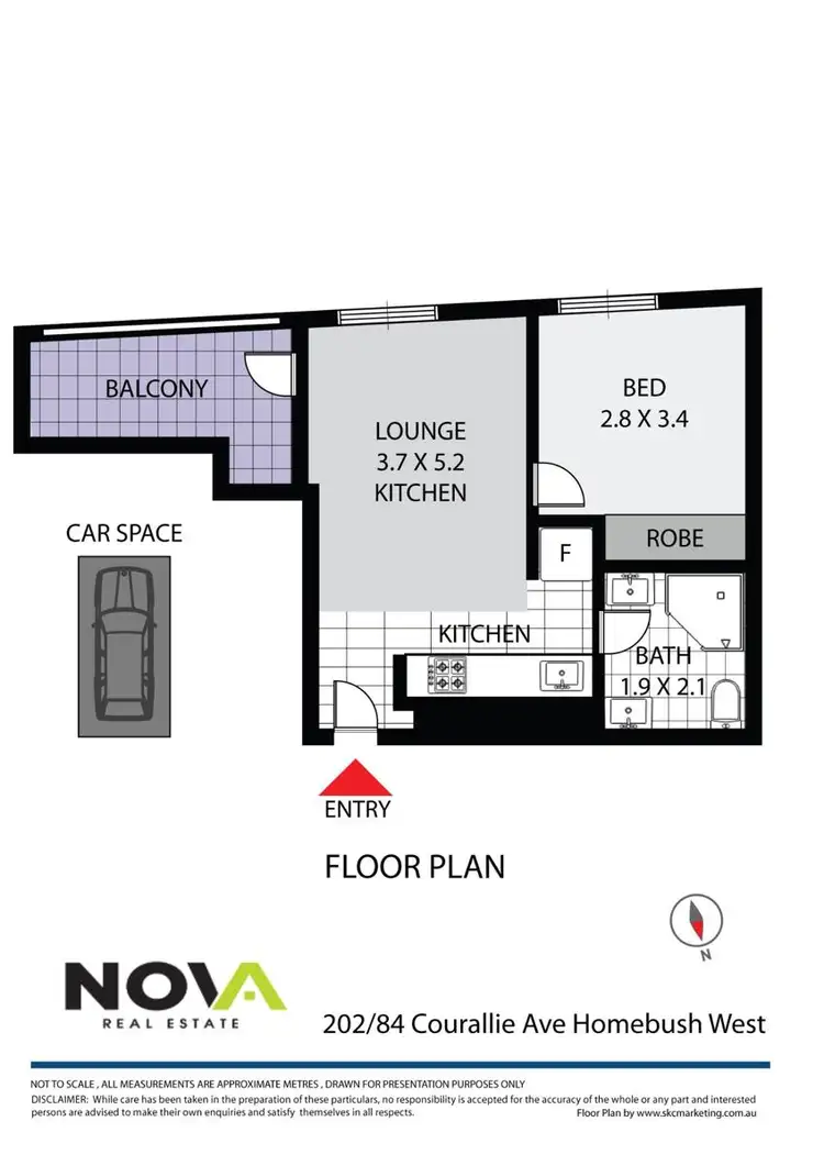 Floorplan of Homely apartment listing, R 2.02/81-86 Courallie Avenue, Homebush West NSW 2140
