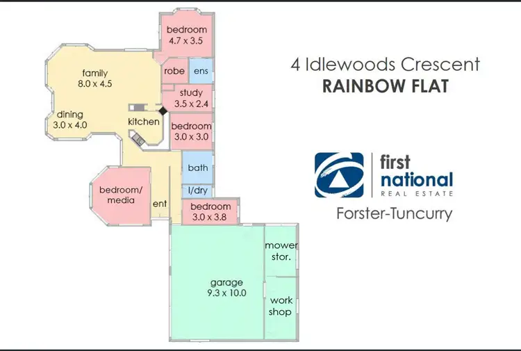 Floorplan of Homely house listing, 4 Idlewoods Crescent, Rainbow Flat NSW 2430