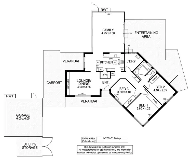 Floorplan of Homely house listing, 3 Perry Avenue, Marion SA 5043