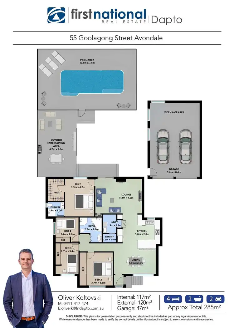 Floorplan of Homely house listing, 55 Goolagong Street, Avondale NSW 2530