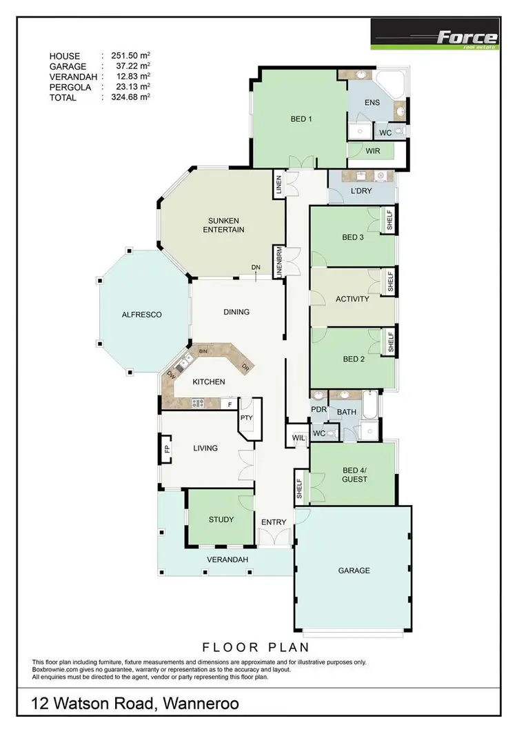 Floorplan of Homely house listing, 12 Watson Road, Wanneroo WA 6065