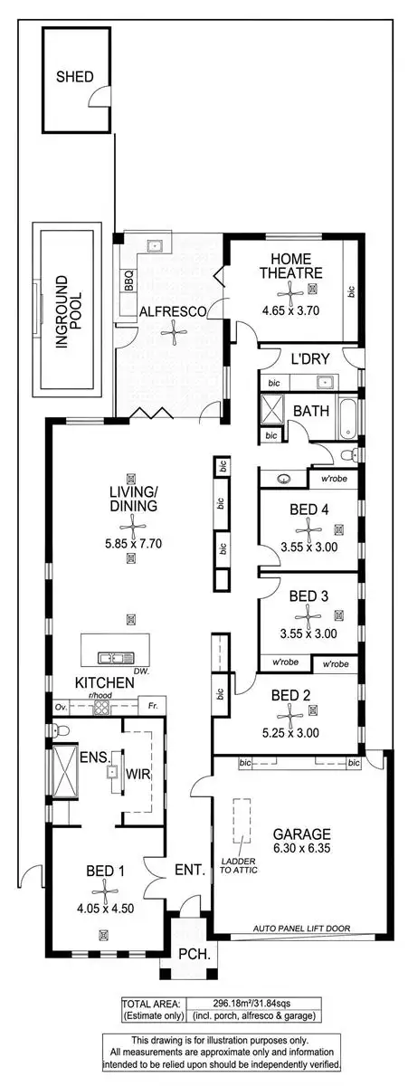 Floorplan of Homely house listing, 57 Kingborn Avenue, Seaton SA 5023