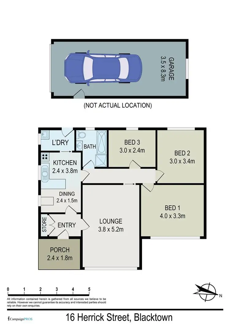 Floorplan of Homely house listing, 16 Herrick Street, Blacktown NSW 2148
