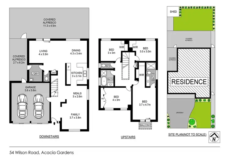 Floorplan of Homely house listing, 54 Wilson Road, Acacia Gardens NSW 2763