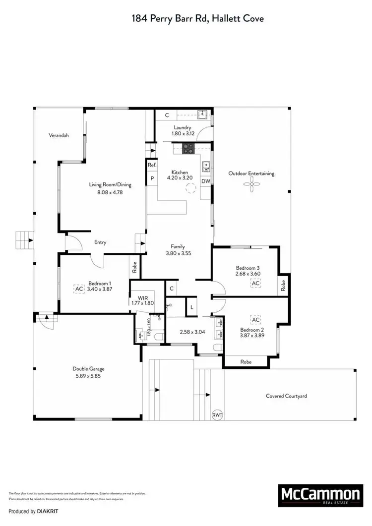 Floorplan of Homely house listing, 184 Perry Barr Road, Hallett Cove SA 5158