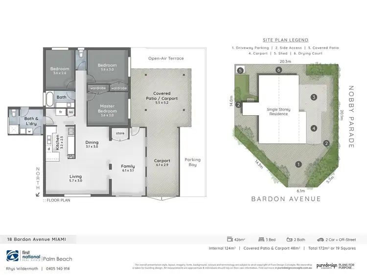 Floorplan of Homely house listing, 18 Bardon Avenue, Miami QLD 4220