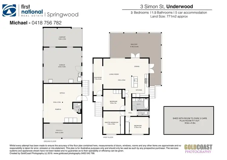 Floorplan of Homely house listing, 3 Simon Street, Underwood QLD 4119