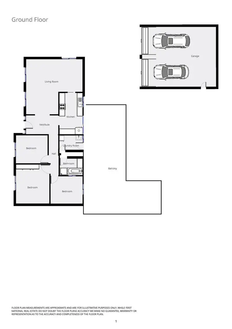 Floorplan of Homely house listing, 17 Gardner Street, Wodonga VIC 3690