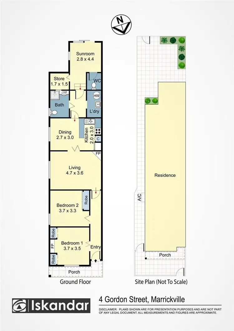 Floorplan of Homely house listing, 4 Gordon Street, Marrickville NSW 2204